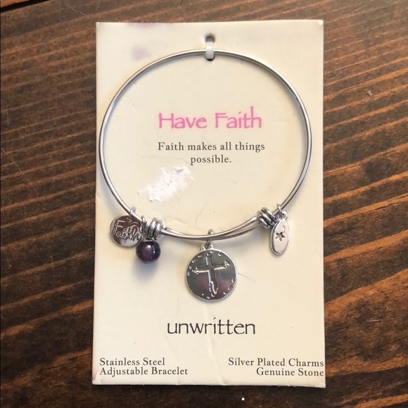 Have Faith Adjustable Bracelet - Picture 2 of 4